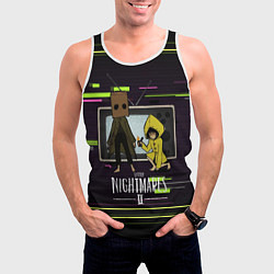 Майка-безрукавка мужская Little Nightmares 2, цвет: 3D-белый — фото 2