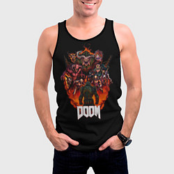 Майка-безрукавка мужская Doom, цвет: 3D-черный — фото 2