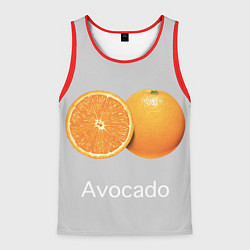 Майка-безрукавка мужская Orange avocado, цвет: 3D-красный