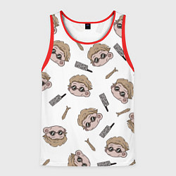 Майка-безрукавка мужская Нанами Кенто Магическая битва, цвет: 3D-красный