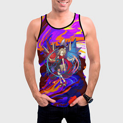 Майка-безрукавка мужская Шаман Кинг Анна, цвет: 3D-черный — фото 2