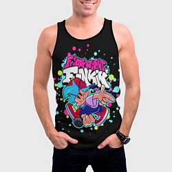 Майка-безрукавка мужская Friday Night Funkin, цвет: 3D-черный — фото 2