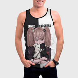 Майка-безрукавка мужская MONOKUMA JUNKO, цвет: 3D-черный — фото 2