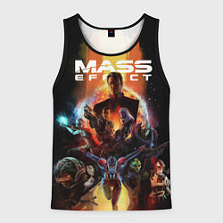 Майка-безрукавка мужская Mass effect, цвет: 3D-черный