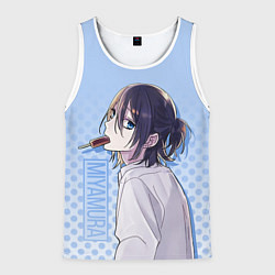Майка-безрукавка мужская Miyamura, цвет: 3D-белый