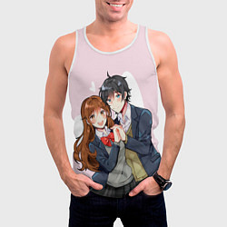 Майка-безрукавка мужская Кёко и Изуми, цвет: 3D-белый — фото 2