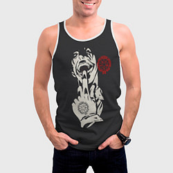 Майка-безрукавка мужская Алукард HELL, цвет: 3D-белый — фото 2