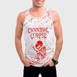 Майка-безрукавка мужская Cannibal corpse, цвет: 3D-белый — фото 2