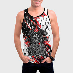 Майка-безрукавка мужская БОГ ОДИН, цвет: 3D-черный — фото 2