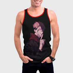 Майка-безрукавка мужская МАГИЧЕСКАЯ БИТВА SUKUNA, цвет: 3D-красный — фото 2