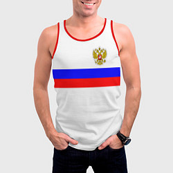 Майка-безрукавка мужская СБОРНАЯ РОССИИ 2021, цвет: 3D-красный — фото 2