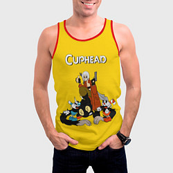 Майка-безрукавка мужская Cuphead x DMC, цвет: 3D-красный — фото 2