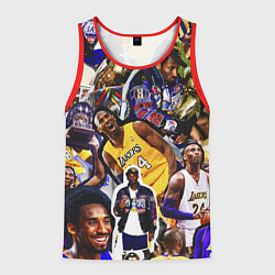 Майка-безрукавка мужская КОБИ БРАЙАНТ KOBE BRYANT, цвет: 3D-красный