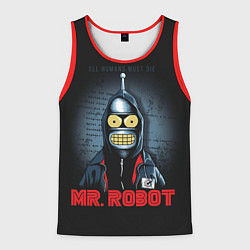 Мужская майка без рукавов Bender x mr robot