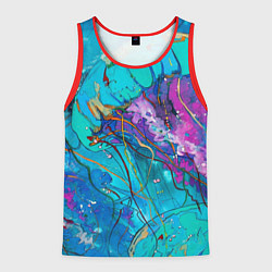 Мужская майка без рукавов Красочная медуза