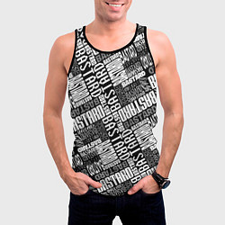 Майка-безрукавка мужская BASTARD!, цвет: 3D-черный — фото 2