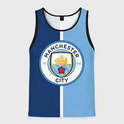 Майка-безрукавка мужская МАНЧЕСТЕР СИТИ MANCHESTER, цвет: 3D-черный