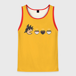 Майка-безрукавка мужская Son Goku Noodle Eater, цвет: 3D-красный
