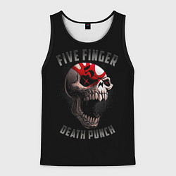 Майка-безрукавка мужская Five Finger Death Punch 5FDP, цвет: 3D-черный