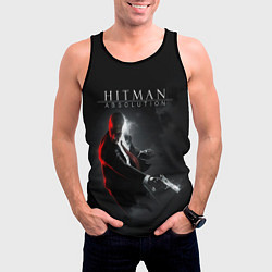 Майка-безрукавка мужская Hitman Absolution, цвет: 3D-черный — фото 2
