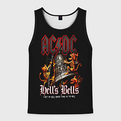 Майка-безрукавка мужская ACDC Hells Bells, цвет: 3D-черный