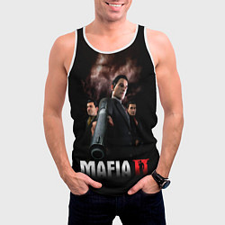 Майка-безрукавка мужская Мафиозное братство, цвет: 3D-белый — фото 2