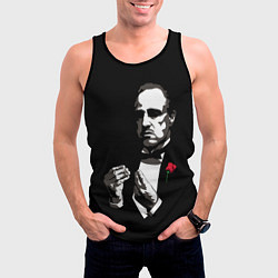 Майка-безрукавка мужская Крёстный Отец The Godfather, цвет: 3D-черный — фото 2