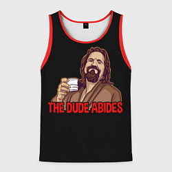 Майка-безрукавка мужская The Dude Abides Lebowski, цвет: 3D-красный