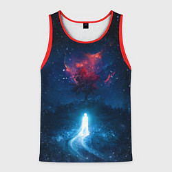 Майка-безрукавка мужская Душа идущая в космос Soul space Z, цвет: 3D-красный