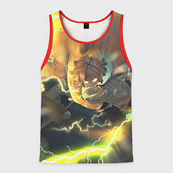 Майка-безрукавка мужская ZENITSU ЗЕНИТСУ ЛОГО спина, цвет: 3D-красный