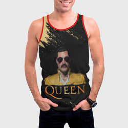 Майка-безрукавка мужская Фредди Меркьюри Freddie Mercury Z, цвет: 3D-красный — фото 2