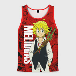 Майка-безрукавка мужская Мелиодас, Meliodas, цвет: 3D-красный