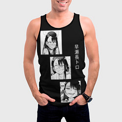 Майка-безрукавка мужская Нагаторо Манга, цвет: 3D-черный — фото 2