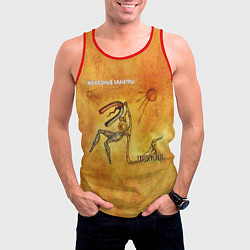 Майка-безрукавка мужская ЖЕЛЕЗНЫЕ МАНТРЫ Пикник, цвет: 3D-красный — фото 2