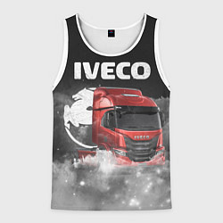 Майка-безрукавка мужская Iveco truck, цвет: 3D-белый