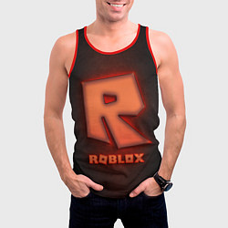 Майка-безрукавка мужская ROBLOX NEON RED, цвет: 3D-красный — фото 2
