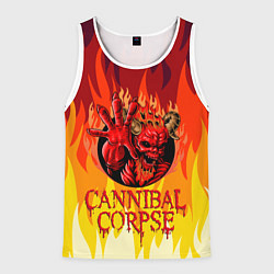 Майка-безрукавка мужская Cannibal Corpse Труп Канниба, цвет: 3D-белый