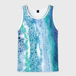 Мужская майка без рукавов Водопад красочной пены