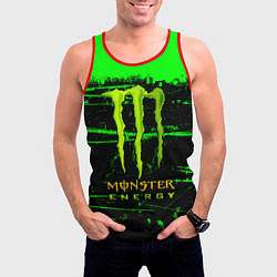 Майка-безрукавка мужская MONSTER ENERGY NEON LOGO, цвет: 3D-красный — фото 2