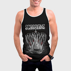 Майка-безрукавка мужская SCORPIONS, цвет: 3D-белый — фото 2