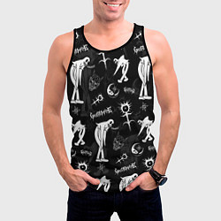 Майка-безрукавка мужская Ghostemane, цвет: 3D-черный — фото 2