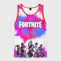 Майка-безрукавка мужская Фортнайт - Fortnite - Форточка, цвет: 3D-красный