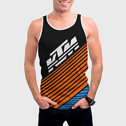 Майка-безрукавка мужская KTM КТМ Z, цвет: 3D-белый — фото 2