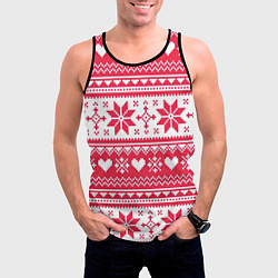 Майка-безрукавка мужская Новогодний уют, цвет: 3D-черный — фото 2