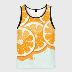 Майка-безрукавка мужская АПЕЛЬСИН ORANGE, цвет: 3D-черный