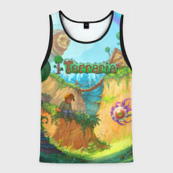 Майка-безрукавка мужская Terraria Террария Z, цвет: 3D-черный