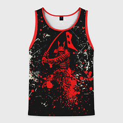 Майка-безрукавка мужская Красный Японский Самурай Samurai, цвет: 3D-красный