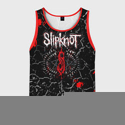 Майка-безрукавка мужская Slipknot Rock Слипкнот Музыка Рок Гранж, цвет: 3D-красный