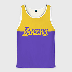 Майка-безрукавка мужская KobeBryant Los Angeles Lakers,, цвет: 3D-белый