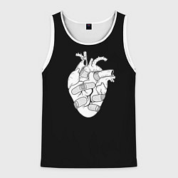 Мужская майка без рукавов Раненное-сердце